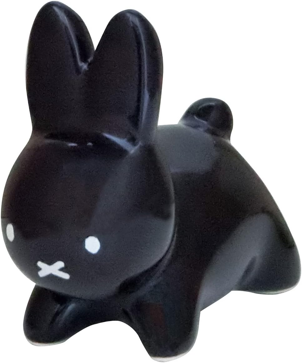 

Kaneshotouki 209347 Dick Bruna Miffy Подставка для палочек для еды, прибл. 2,8 дюйма (7 см), Rabbit, L, черный, сделано в Японии