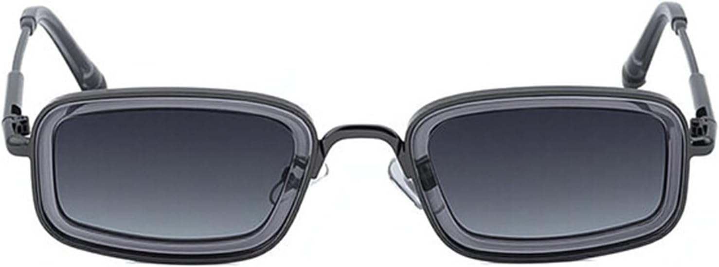 

Солнцезащитные очки Willochra Fashion Square Y2k для женщин, винтажная металлическая оправа, градиентные линзы, защита от УФ-излучения UV400, солнцезащитные очки для мужчин прямоугольной формы, C3