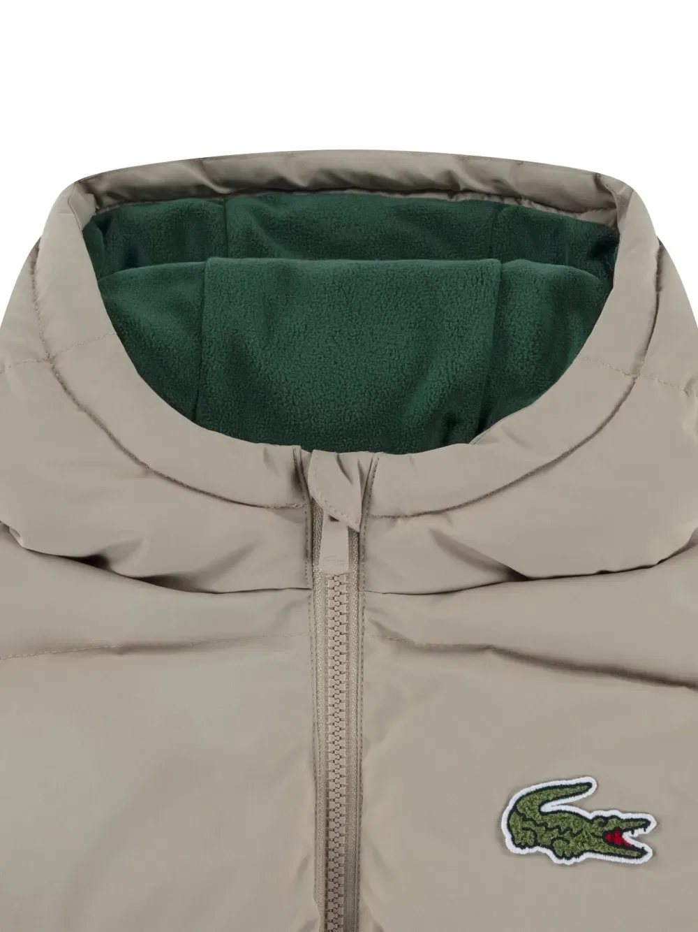 Стеганая куртка с капюшоном Lacoste Kids, нейтральный — фото 3