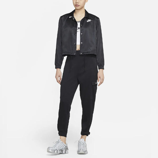 Куртка как w спортивная куртка jkt атласная женская Nike, черный — фото 3