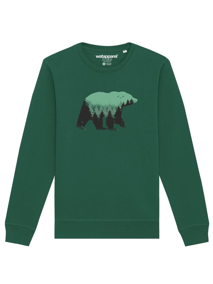 

Толстовка wat Apparel Waldbär, цвет bottle green
