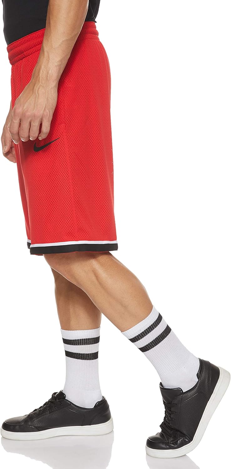 Мужские баскетбольные шорты Nike Dri-Fit Classic Mesh, University Rd/Blck/Blck — фото 3