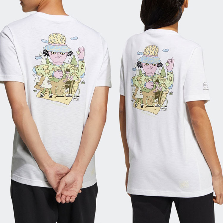 Футболка adidas neo Tee, белый — фото 4