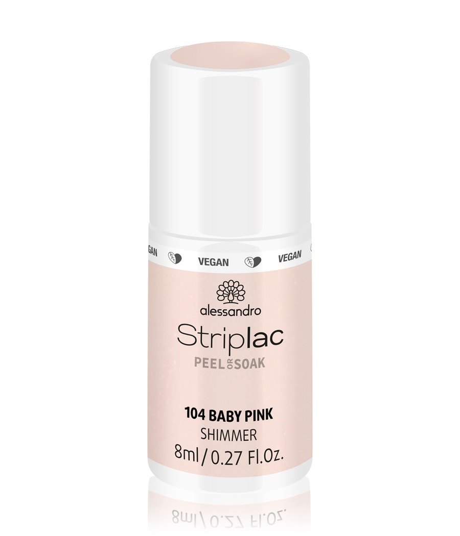 

Лак для ногтей Alessandro Striplac Peel or Soak, Nr. 104 - Baby Pink, 8 ml