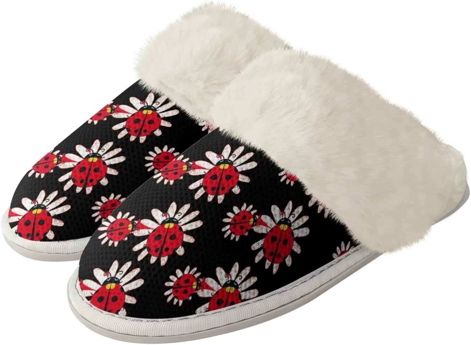 

Унисекс тапочки Forchrinse Pink Cat для женщин и девушек с милым принтом кота, мягкая стелька с эффектом памяти, теплые плюшевые домашние тапочки с нескользящей подошвой, легкие, красный