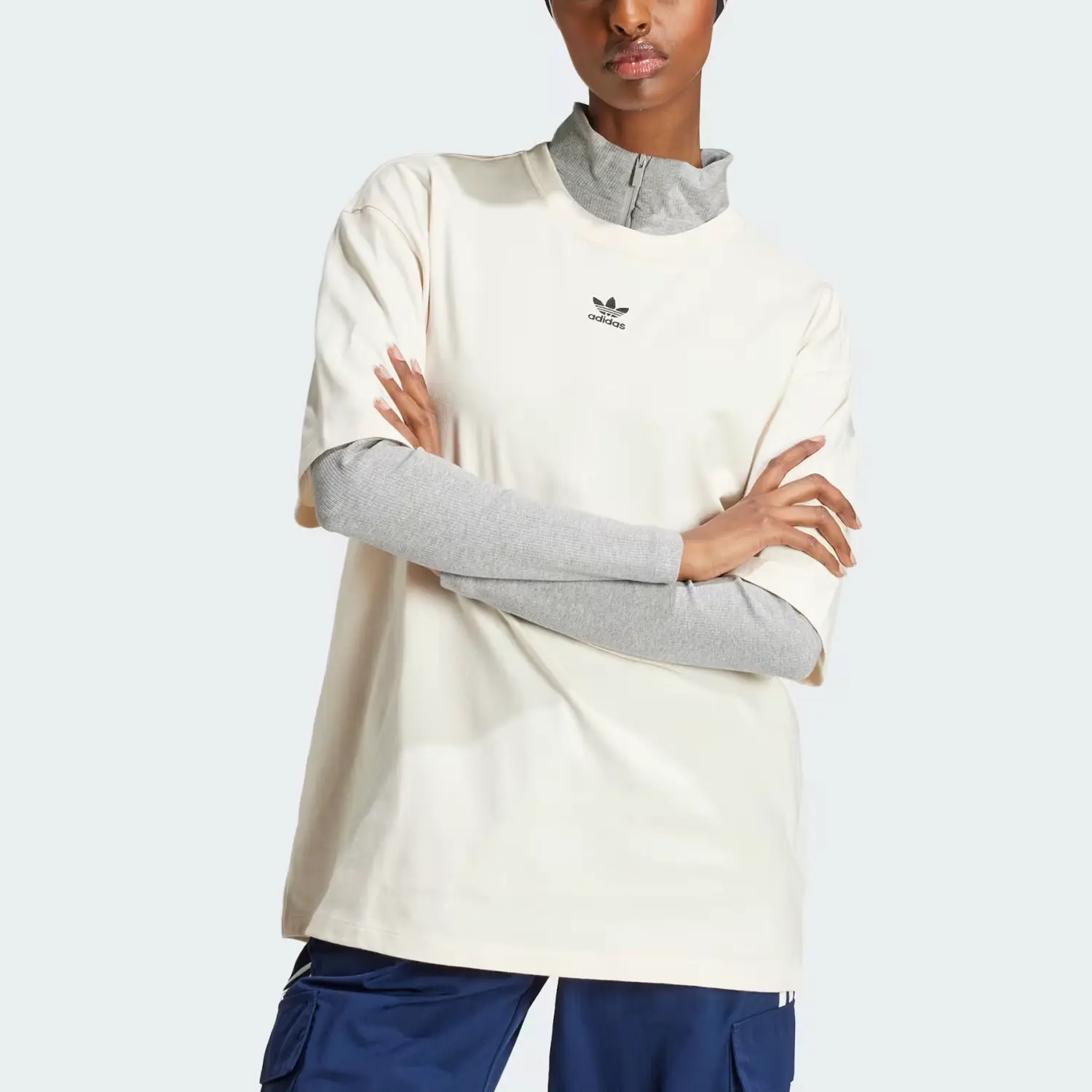 Adidas Originals Adidas Женская Футболка Boyfriend Essentials Wonder White — фото 4