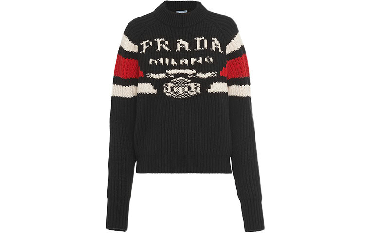 

Кашемировый свитер женский черный Prada