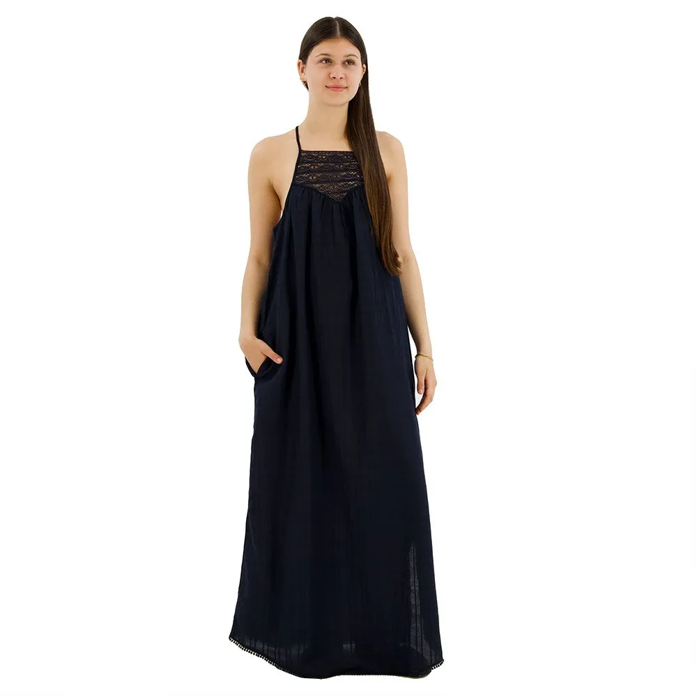 

Платье Superdry Lace Halter Beach long, черный