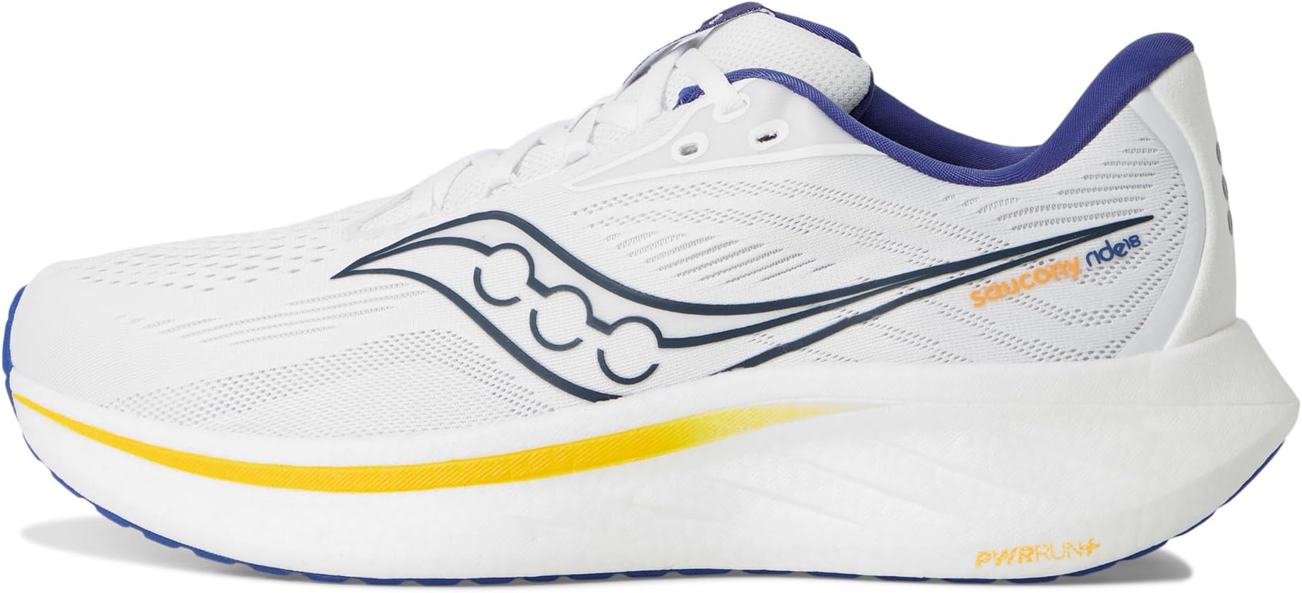 Кроссовки Saucony Ride 18, цвет White/Azurite — фото 4