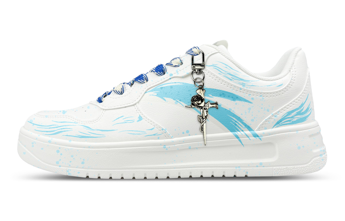 

ANTA Легкие нескользящие амортизирующие низкие кроссовки для скейтбординга Unisex Blue White