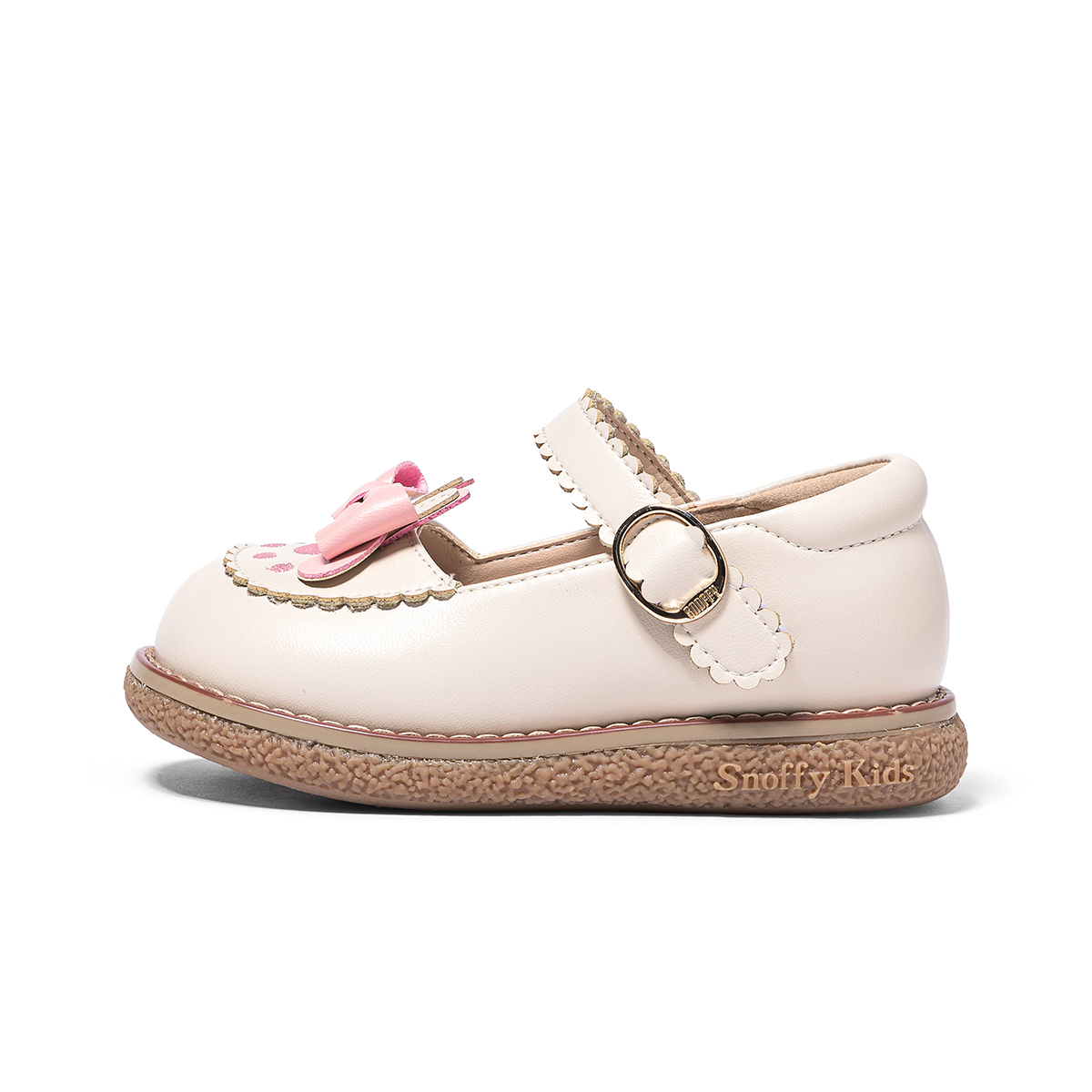 

Коллекция милой обуви Balance Support, детская кожаная обувь для детей Snoffy, белый