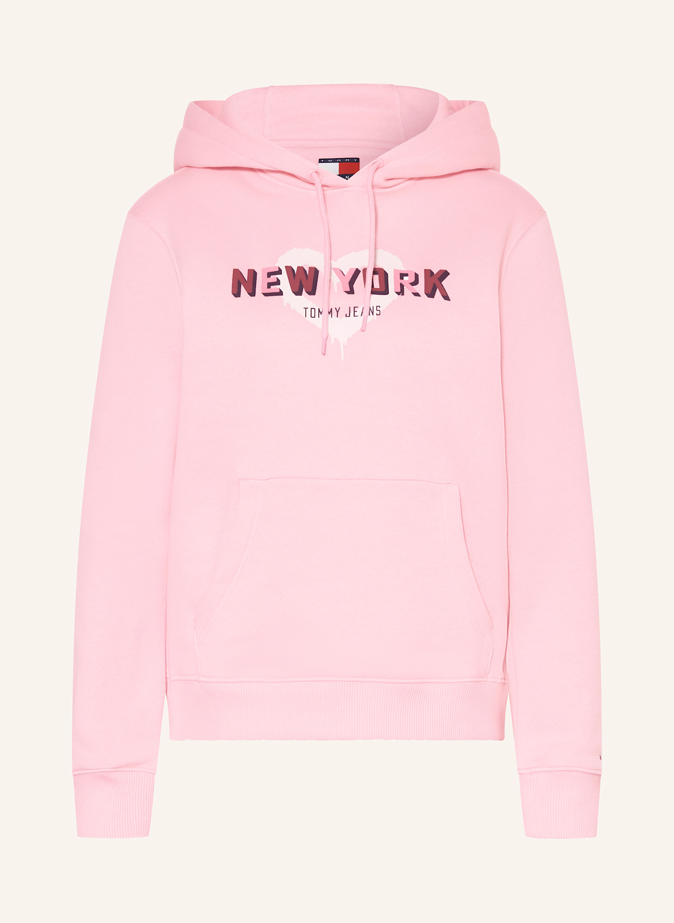 

Толстовка с капюшоном Tommy Jeans, розовый