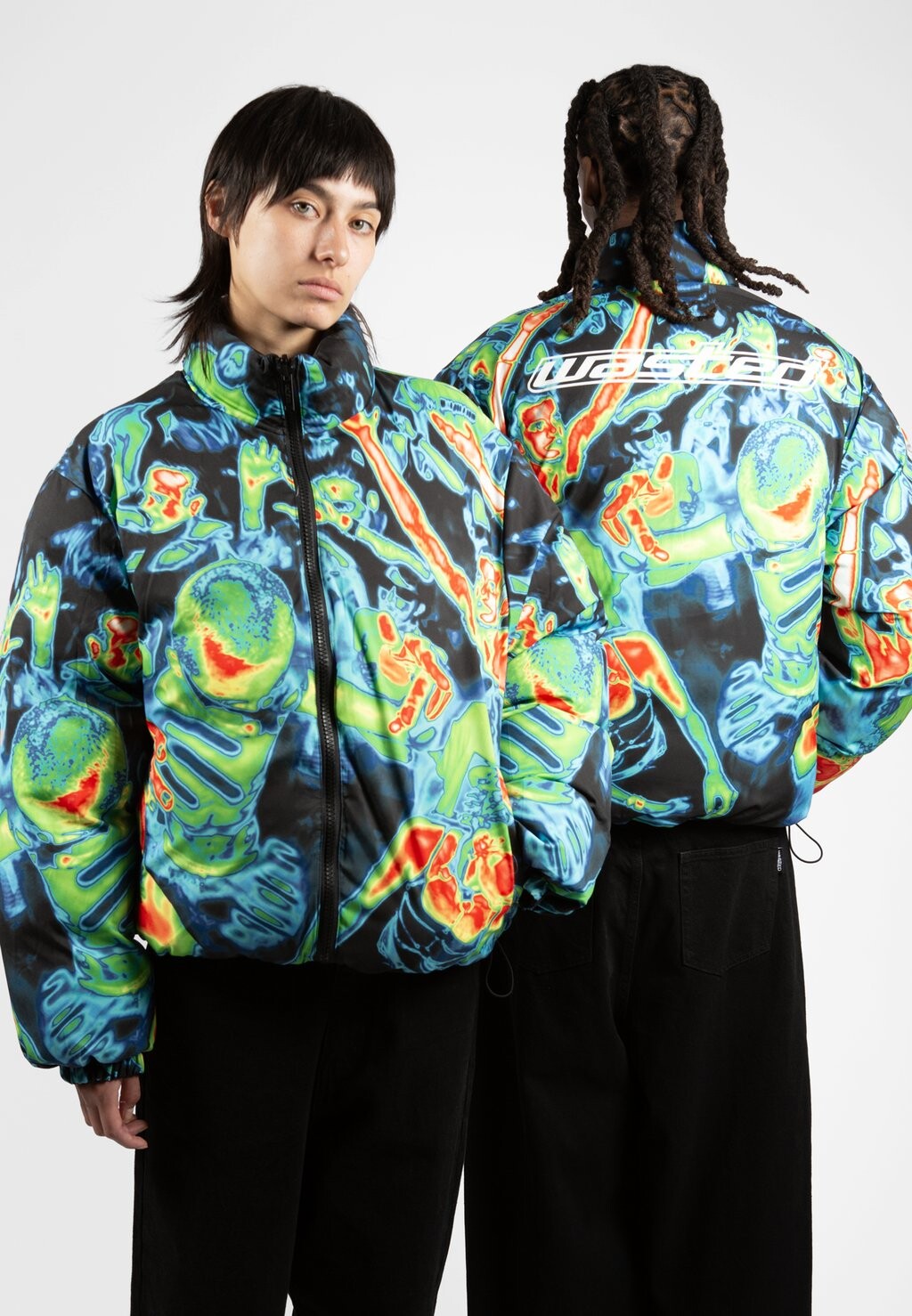 

Зимняя куртка FUSION PUFFER JACKET UNISEX Wasted Paris, черный