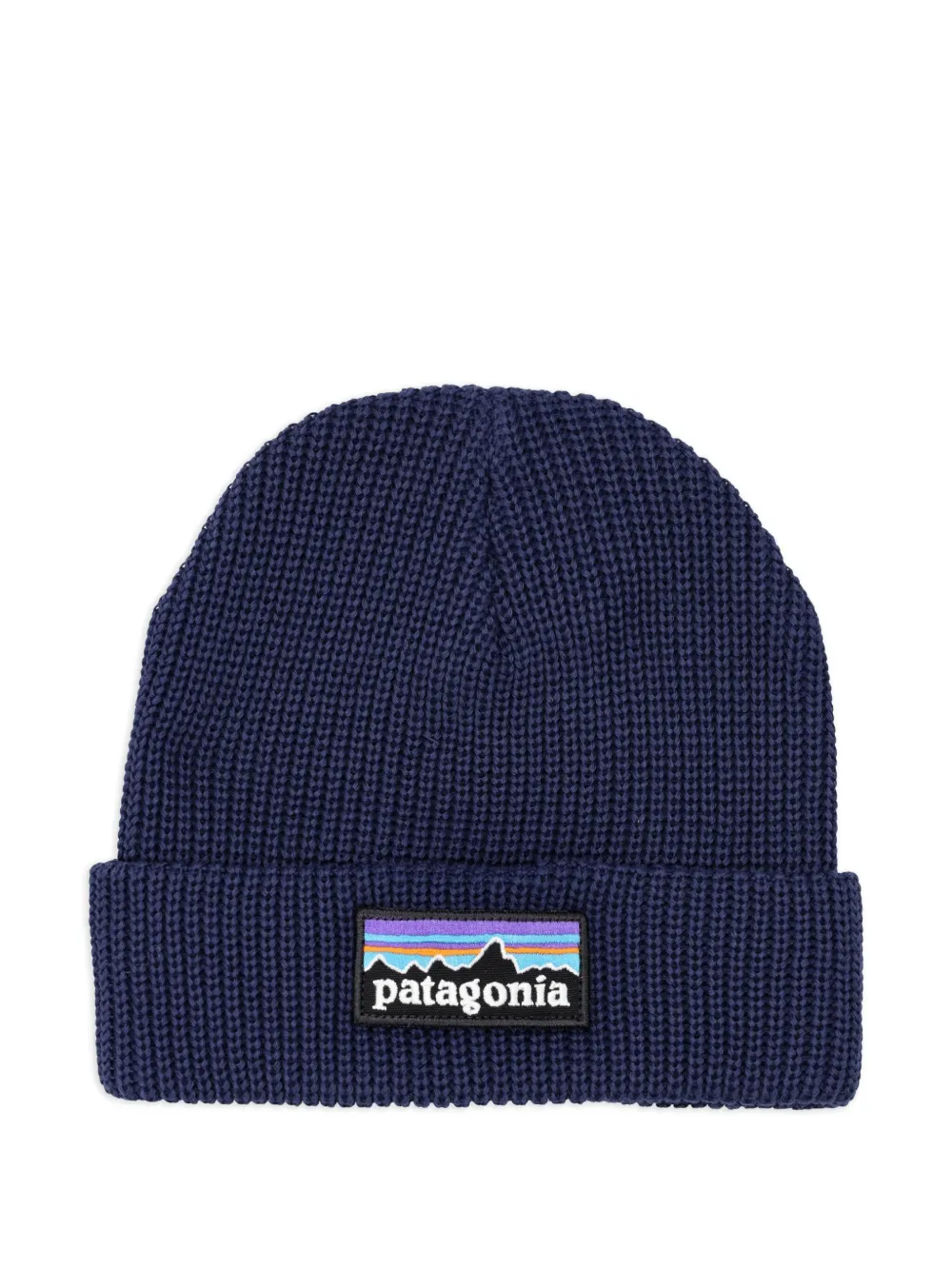 

Шапка бини с нашивкой-логотипом Patagonia Kids, синий