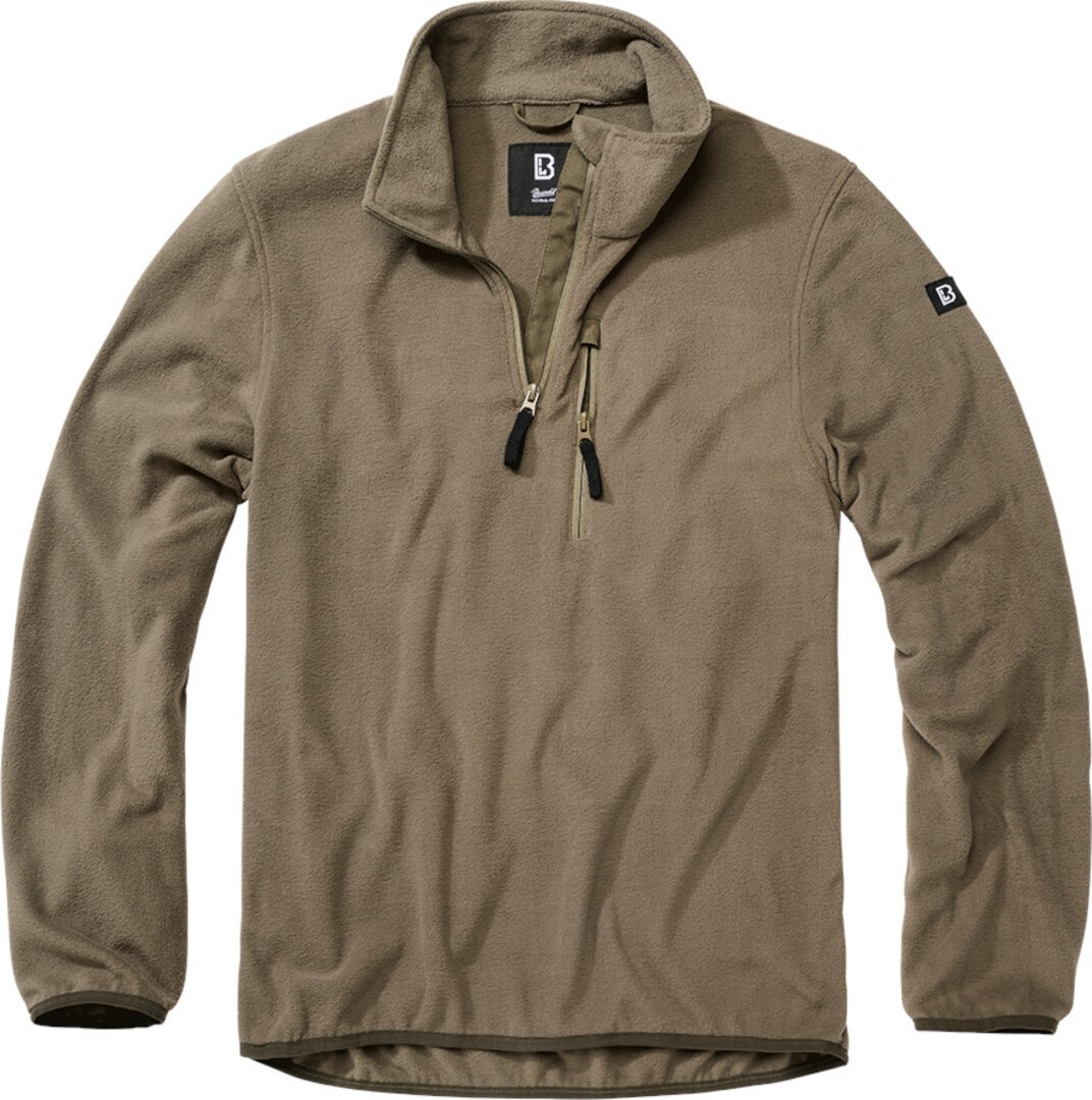 

Свитер Brandit Fleece Half Zip Sweater, оливковый