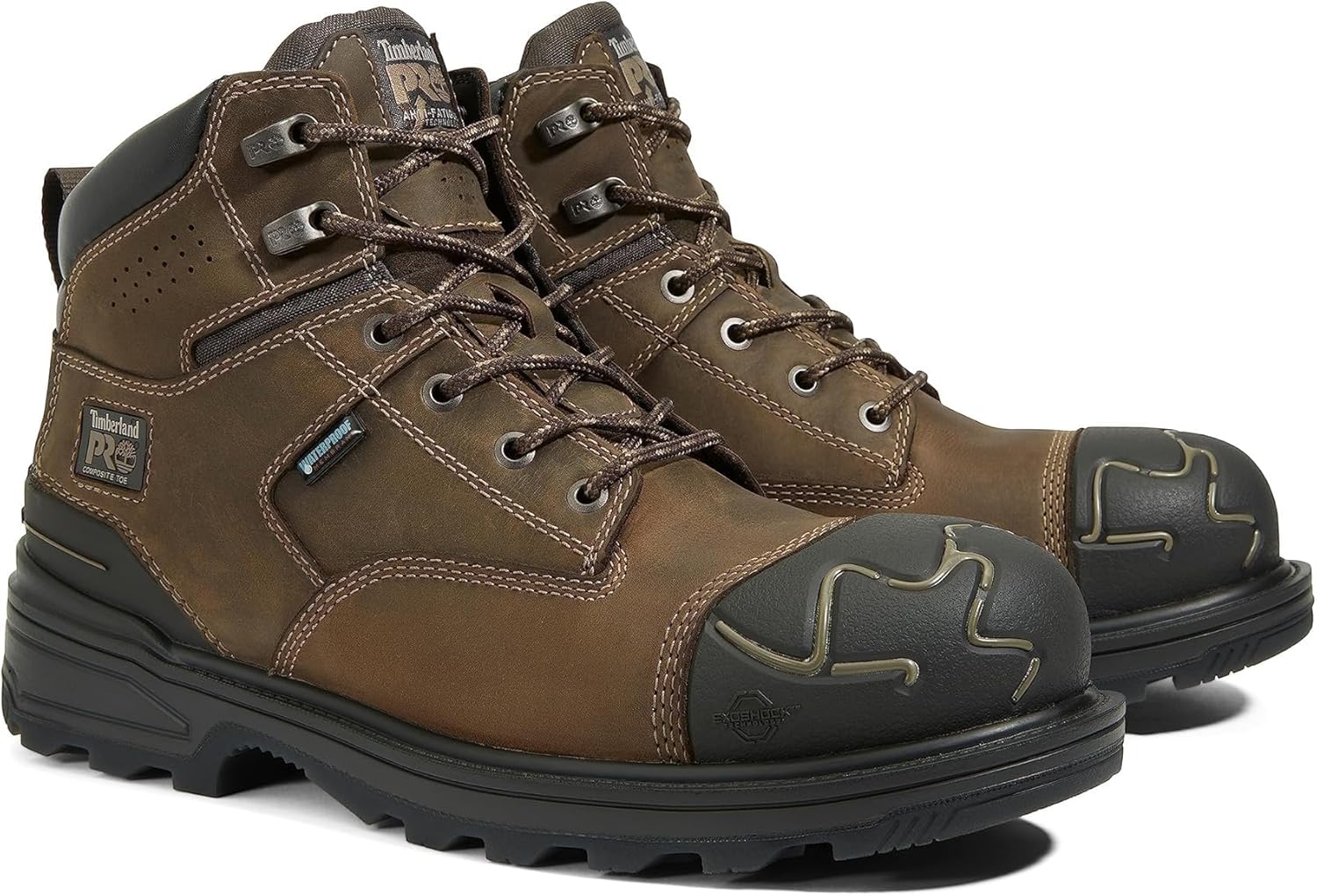 Ботинки Timberland PRO для мужчин, Magnitude 15 см CT WP, 9.5 Wide Turkish Coffee-2024 New — фото 4
