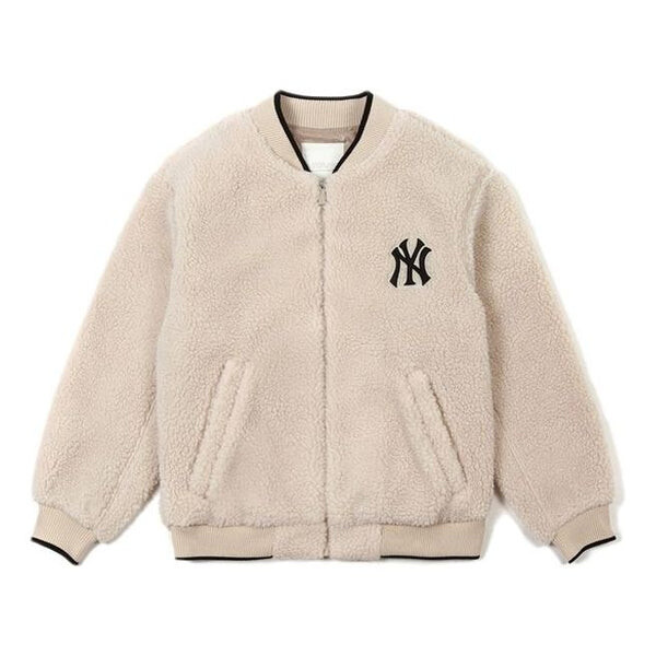 

Куртка MLB New York Yankees Lambs Wool Jacket Unisex Beige, цвет creamy