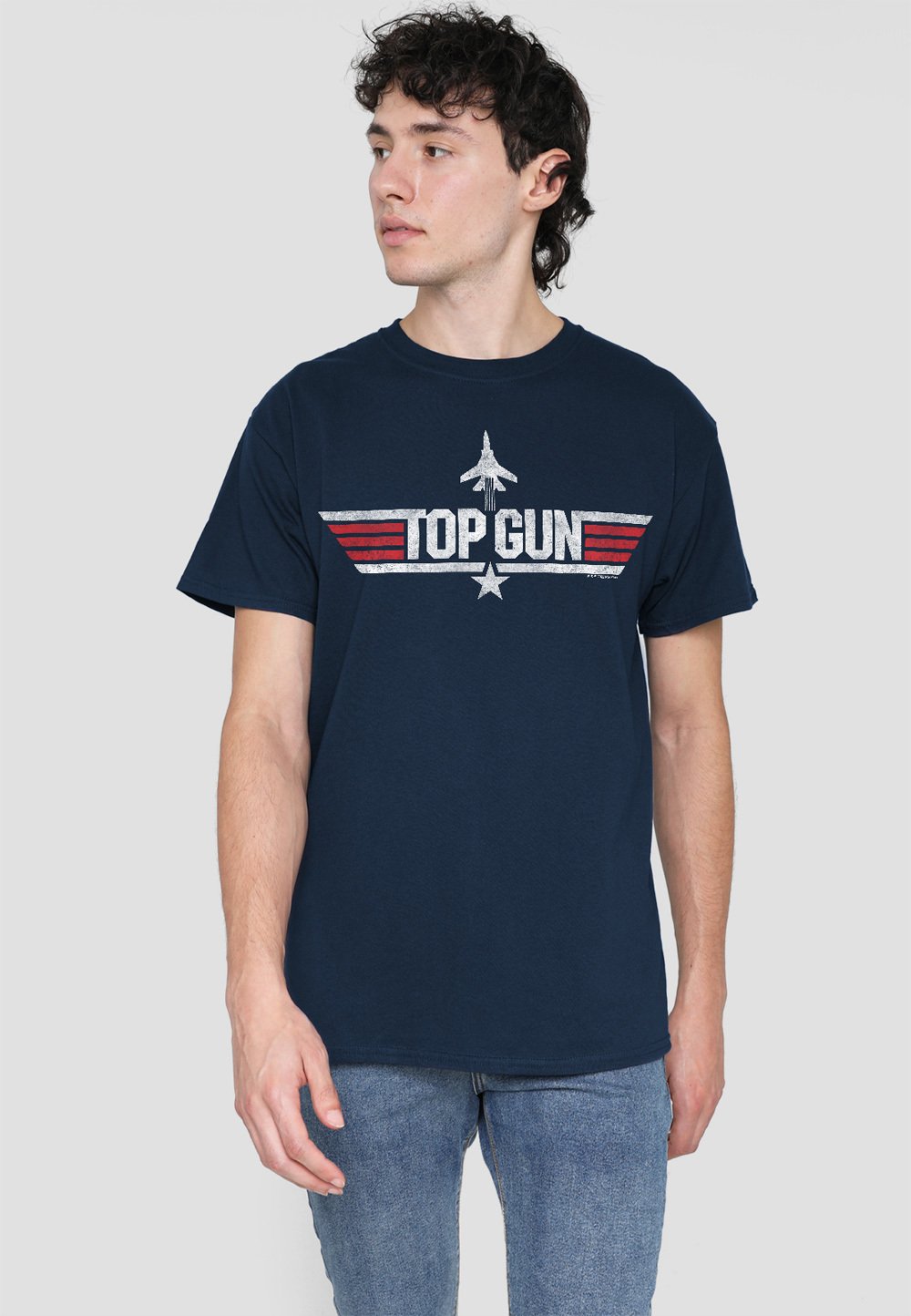 

Футболка с принтом TOP GUN LOGO Cotton Soul, темно-синий