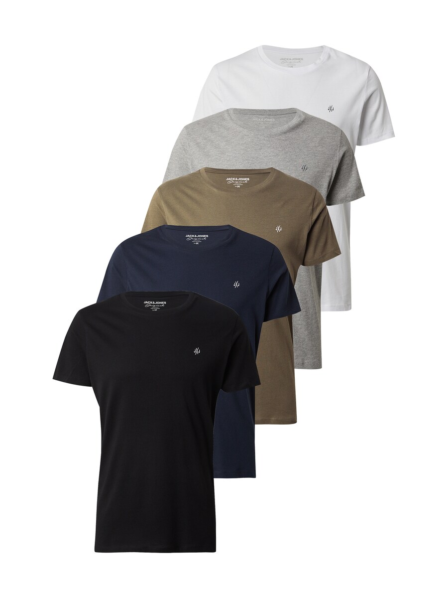 

Футболка JACK & JONES JACK & JONES , Dark blue/mottled grey/Khaki/Black/White