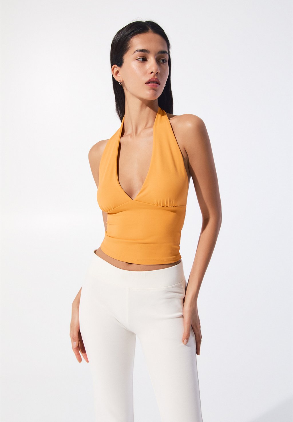 

Топ PULL&BEAR, оранжевый