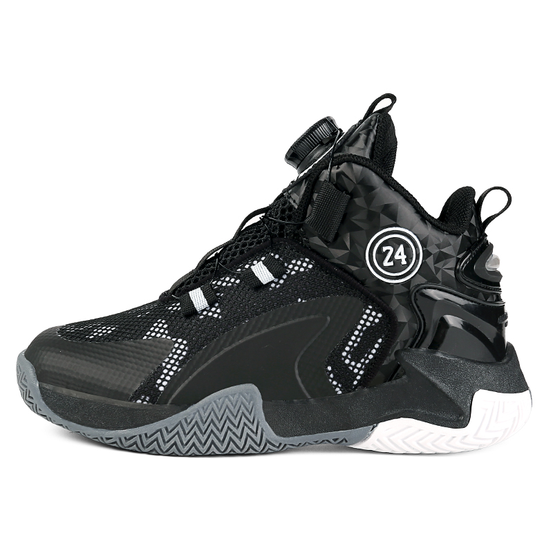 

Антискользящие износостойкие детские баскетбольные кроссовки для подростков Moffett, черный