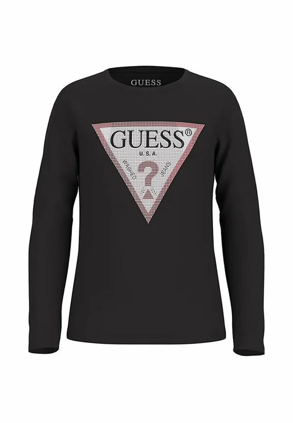 Топ с длинными рукавами Guess, Black