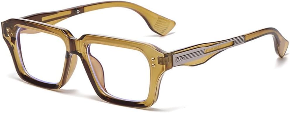 

Ретро солнцезащитные очки для женщин и мужчин, градиентный леопардовый принт, защита от УФ-излучения UV400, прозрачные линзы, оправа с заклепками TVTBBVV, C11olive Green Clear