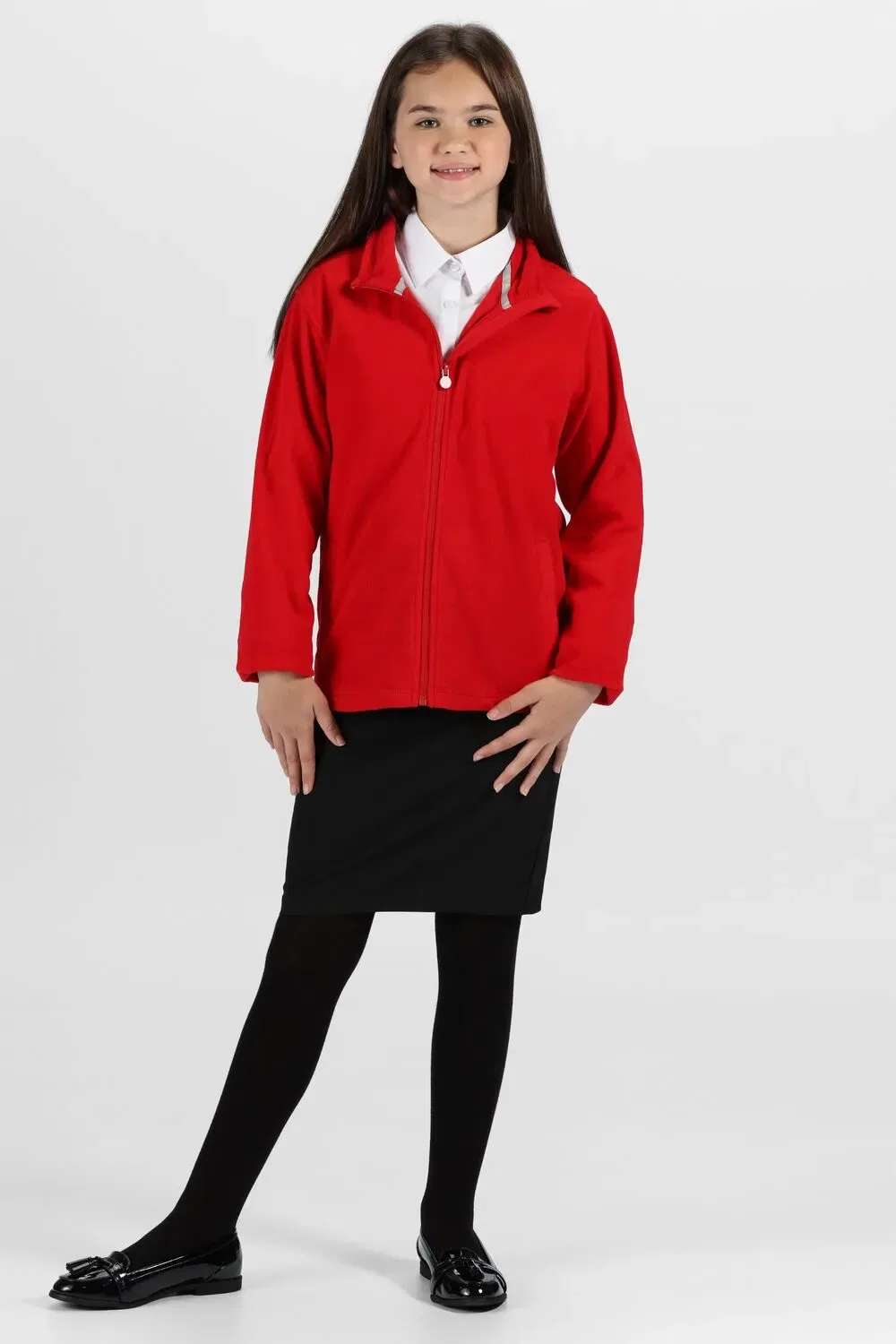 Детская флисовая кофта Regatta Brigade Full Zip, красный — фото 3