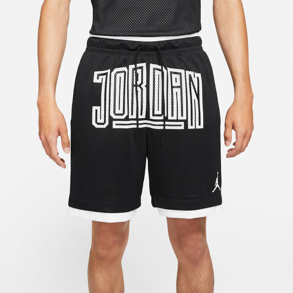 Шорты men's jordan sport dna contrasting colors logo mesh breathable sports shorts black Nike, черный — фото 4