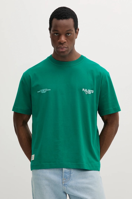

Хлопковая футболка Colville Pepe Jeans, зеленый