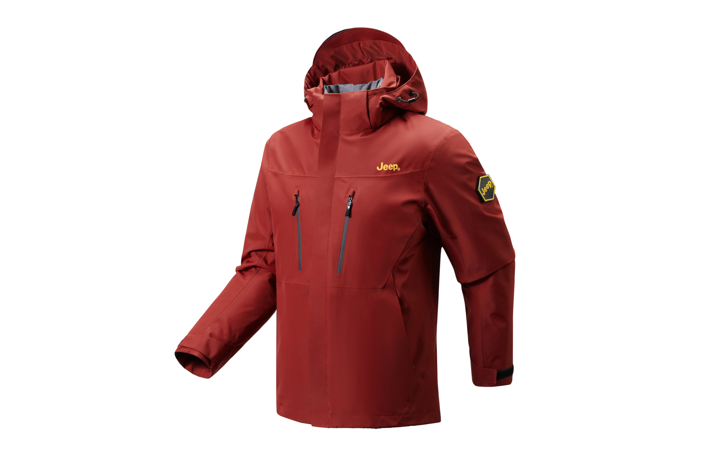 

Куртка-ветровка Explorer 20 Waterproof, Windproof, Breathable, Thermal, Cold Resistant, Rainproof Unisex Jeep, red[single layer coat]