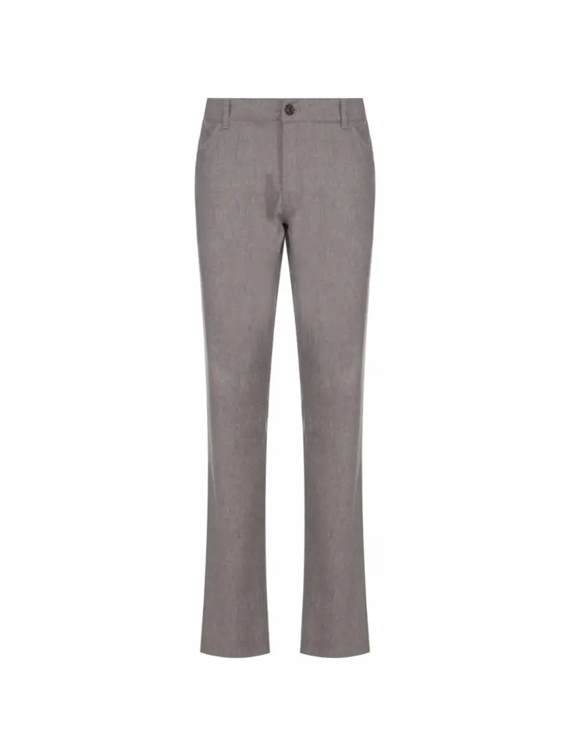 

Шерстяные зауженные брюки Pantaloni Torino, серый