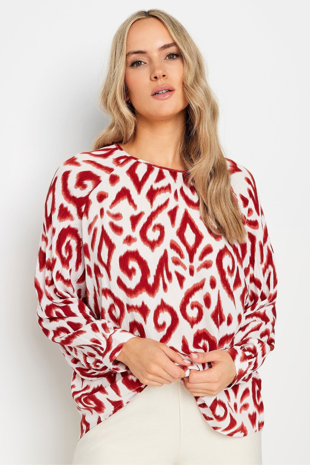 

И ацтекский топ с рукавом реглан Long Tall Sally, оранжевый