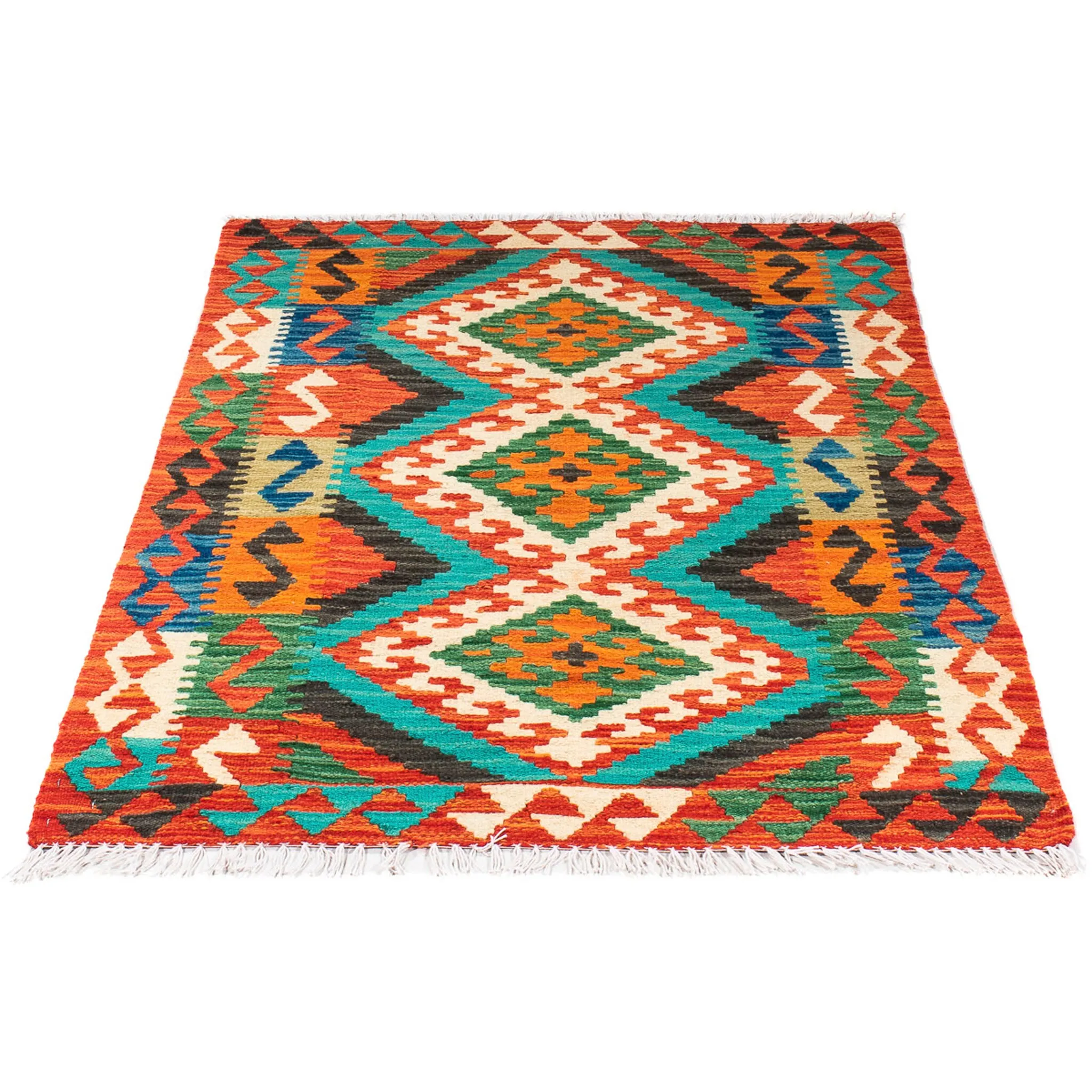 

Шерстяной ковер Morgenland «Kilim - Splash - 128 x 86 см - ржавчина», прямоугольный, высота 4 мм, гостиная, уникальное изделие, цвет Rost