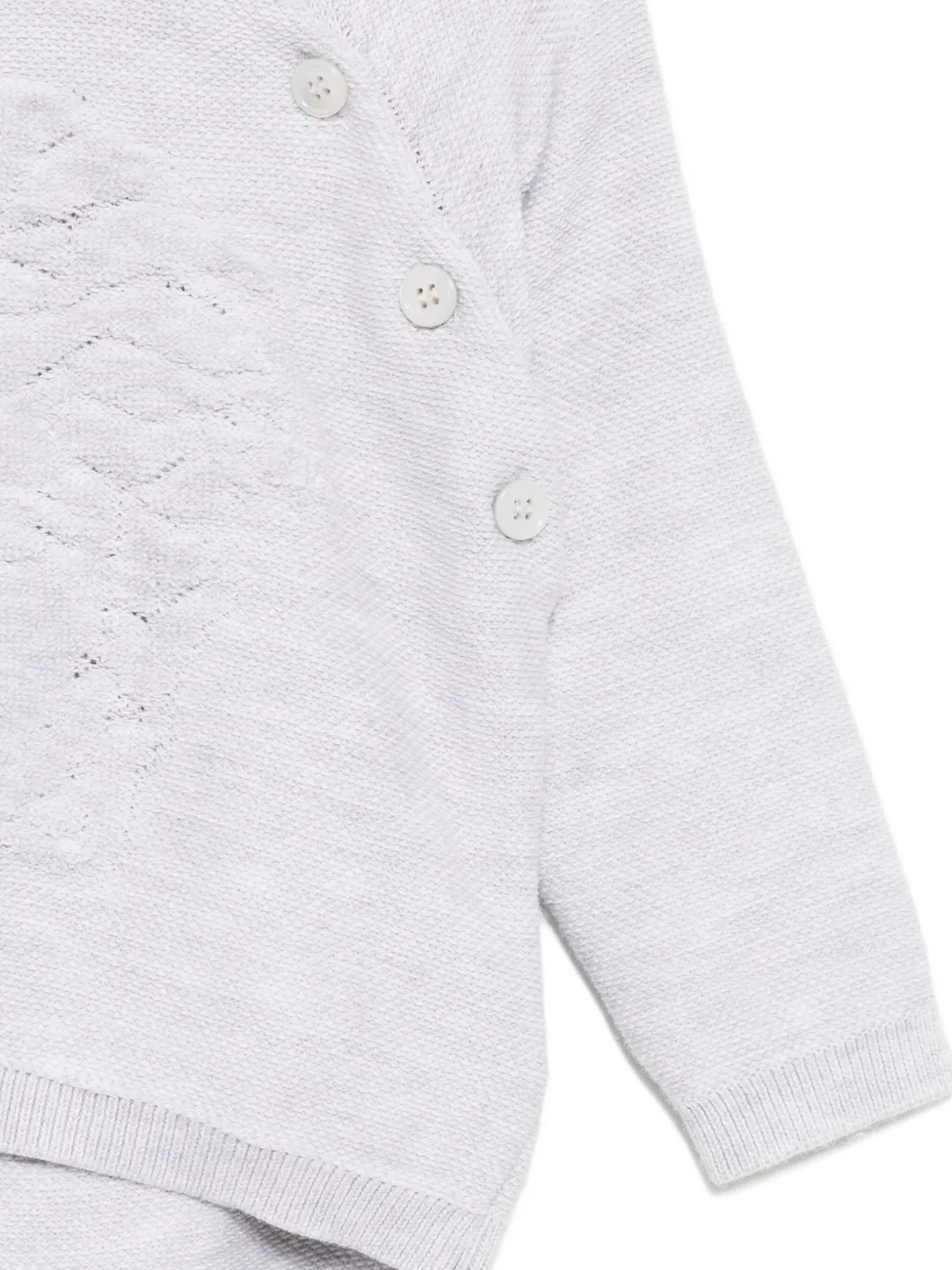 Комплект из брюк и топа с вышитым логотипом Versace Kids, серый — фото 3