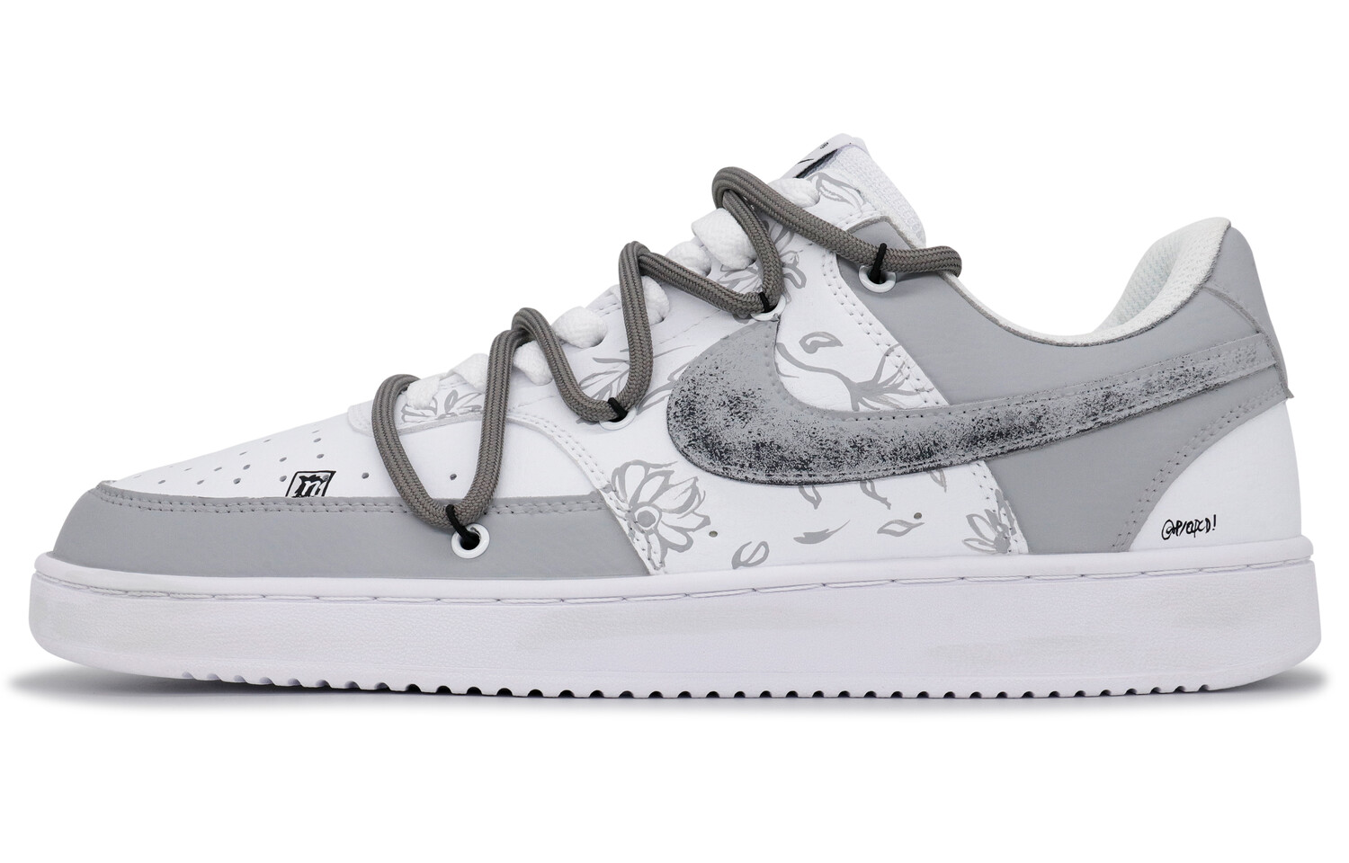 

Кроссовки Nike Court Vision 1 Skateboarding Shoes Men Low-top Grey/white/black, цвет Campus Notes