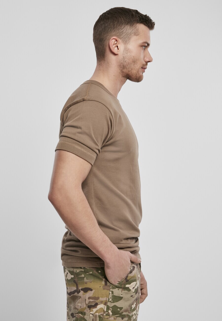 Классическая футболка Brandit Shirt, светло-коричневый — фото 4