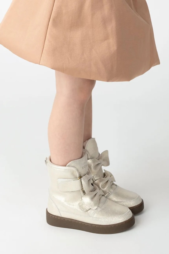 

Детские кожаные зимние ботинки Isa Exclusive Boots Donsje, серебряный