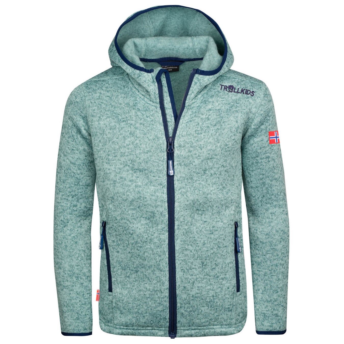 

Флисовая жилетка Trollkids Girl's Jondalen XT, цвет Glacier Green/Navy