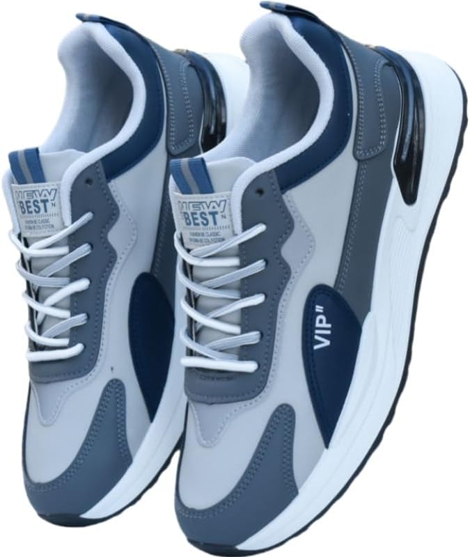 

Мужские повседневные спортивные кроссовки с резиновой подошвой, противоскользящие и прочные, подходят для ежедневного использования на улице Clolinde, серый