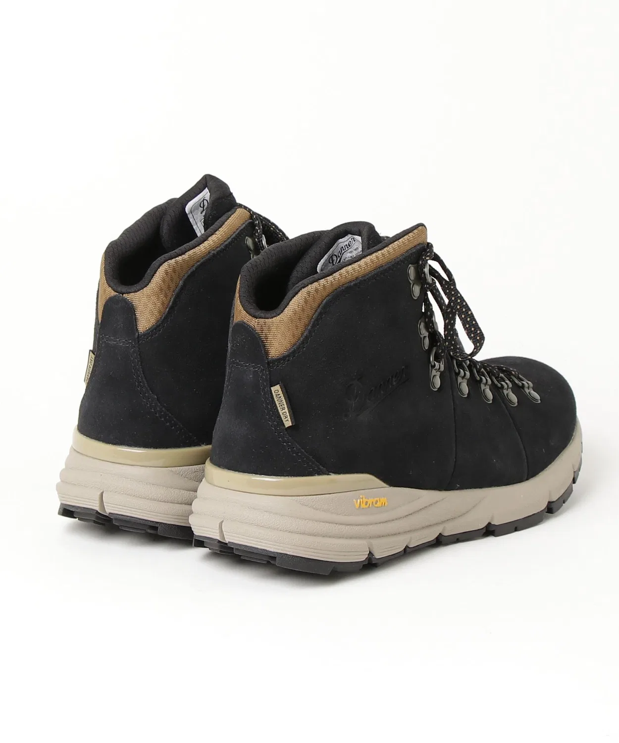 Ботинки DANNER MOUNTAIN 600 62287 из натуральной кожи, чёрные/хаки — фото 2