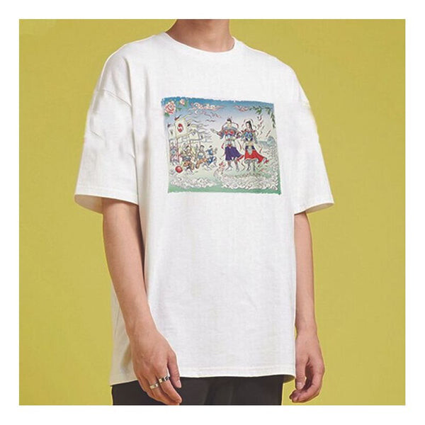 

Футболка men's flame series printing short sleeve white Converse, белый