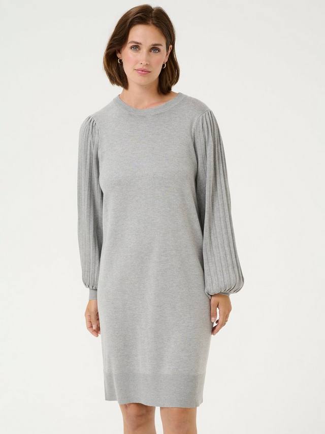 

Одиночное трикотажное платье длиной до колен KAFFE, цвет Grey Melange