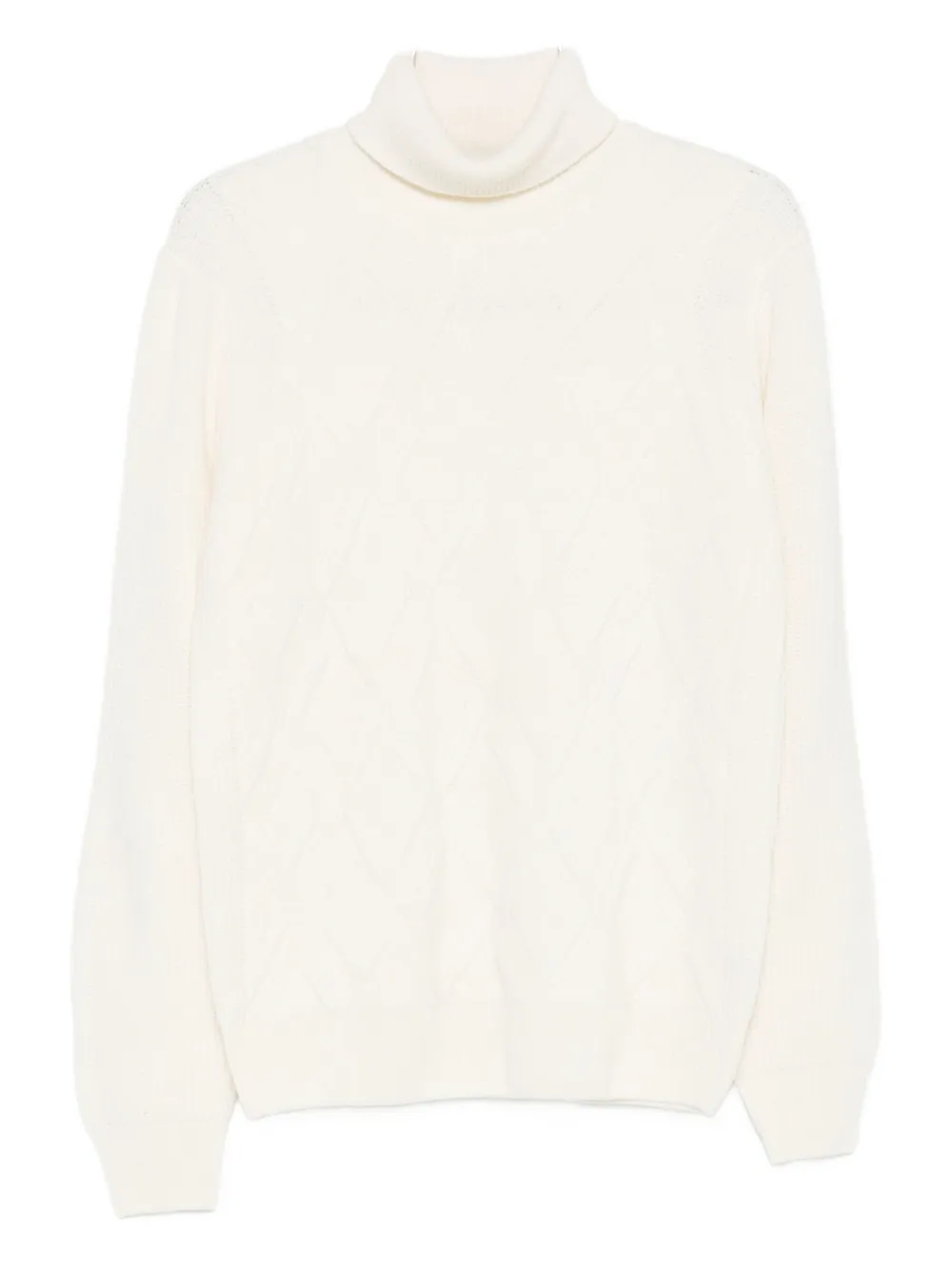 

Свитер с воротником-гольф Barba, белый