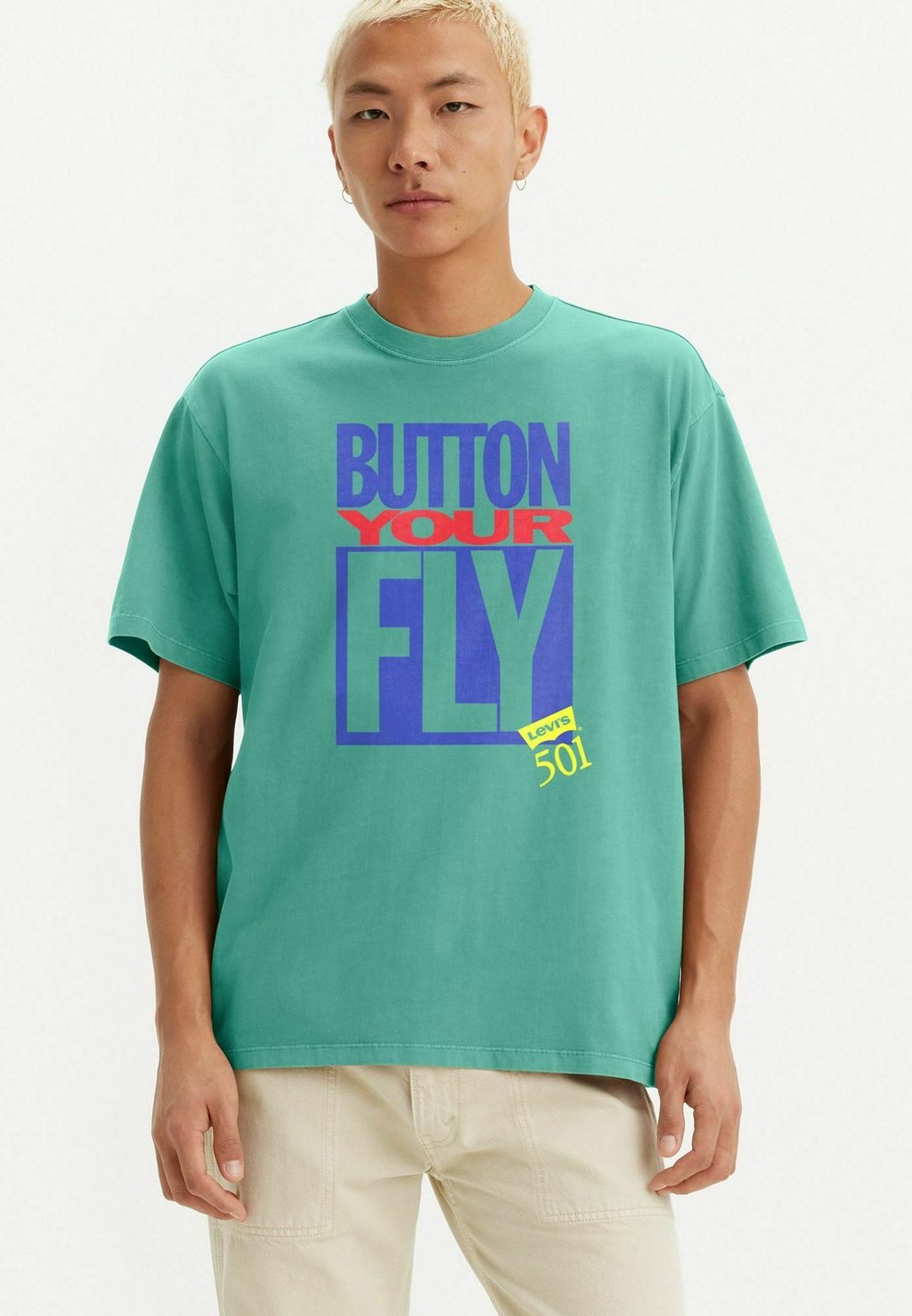 

Футболка с принтом GRAPHIC VINTAGE FIT TEE Levi's, зеленый