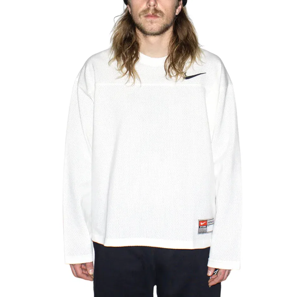 Футболка Nike x Stussy Dri Fit Mesh Jersey 'Sail' FJ9164-133, белый — фото 2