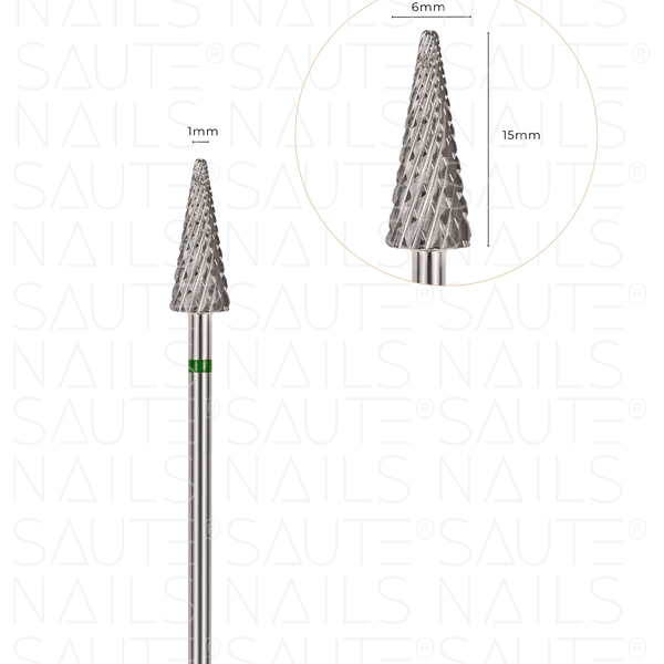 

Фреза твердосплавная для обработки массы СН02, 1 шт. Saute Nails