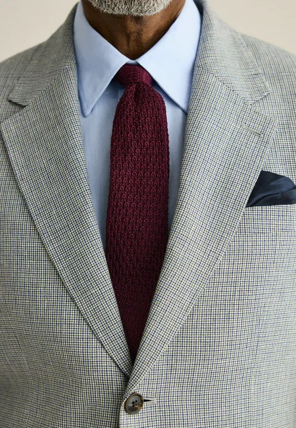 Костюмный пиджак Next Regular Fit Signature Tailored Fit Moons Puppytooth, серый — фото 2