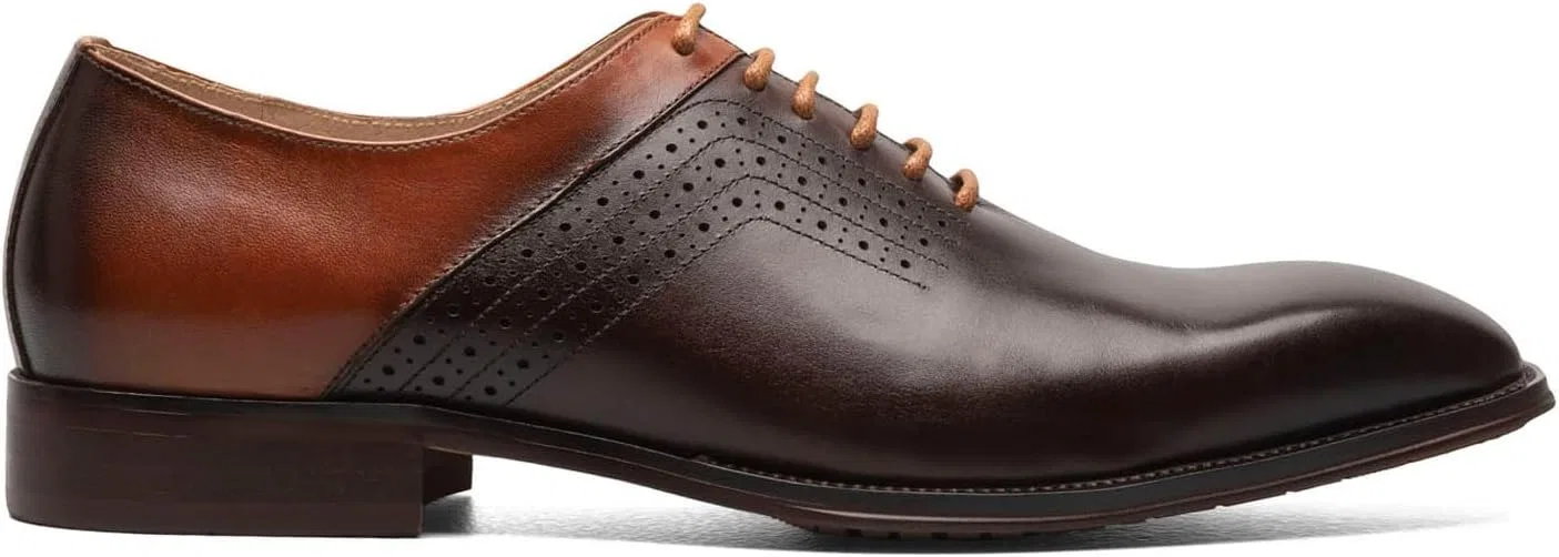 Мужские оксфордские туфли на шнуровке Stacy Adams Halloway Oxford, Brown Multi — фото 3