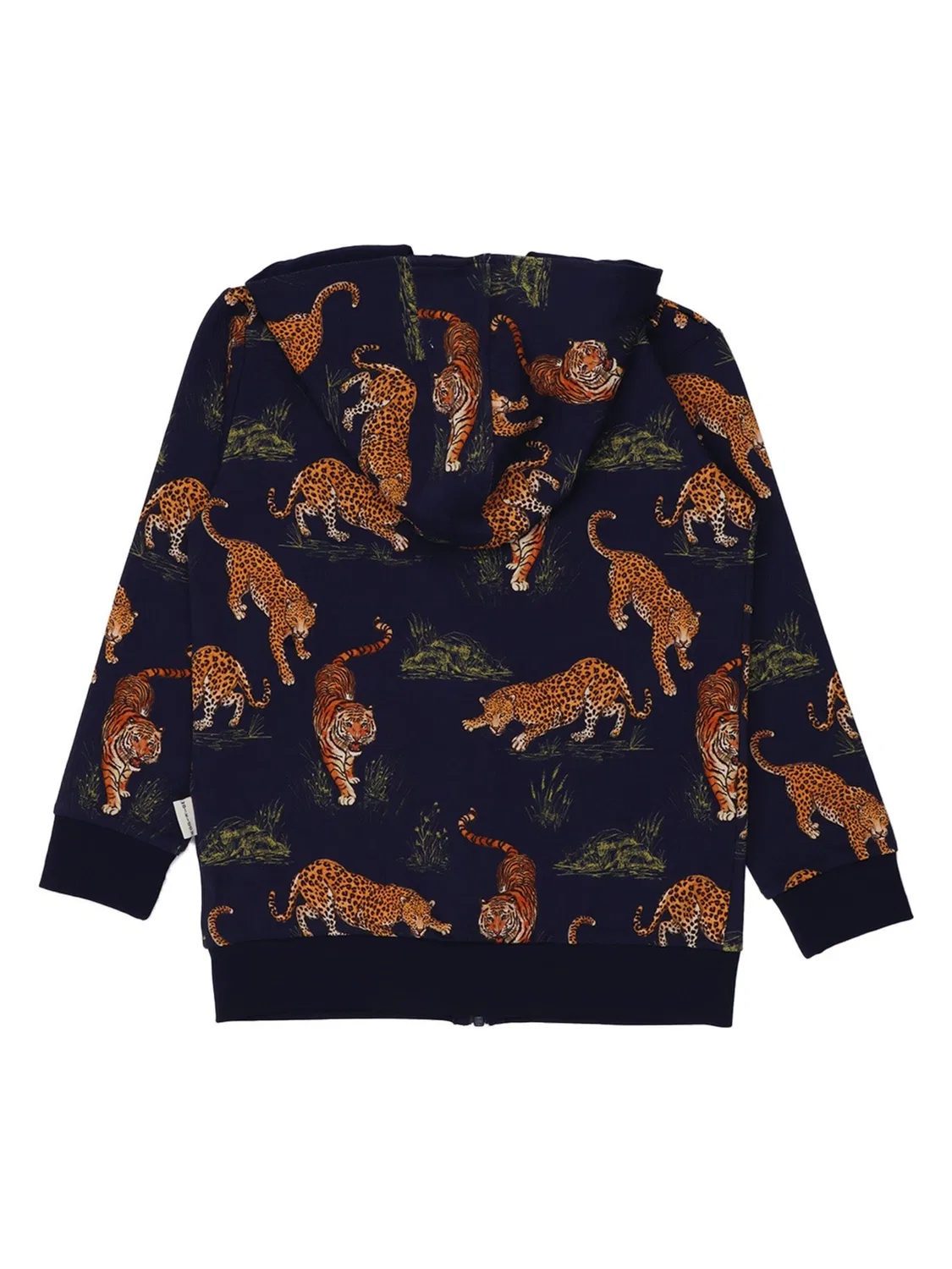 Толстовка на молнии 'Walkiddy - Tigers and Leopards Sweat Jacket' Walkiddy, Navy — фото 4